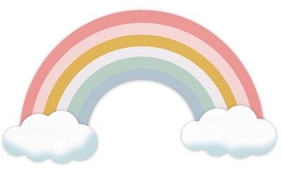 Vyřezávací šablony dpCraft - duha - sada 2 ks