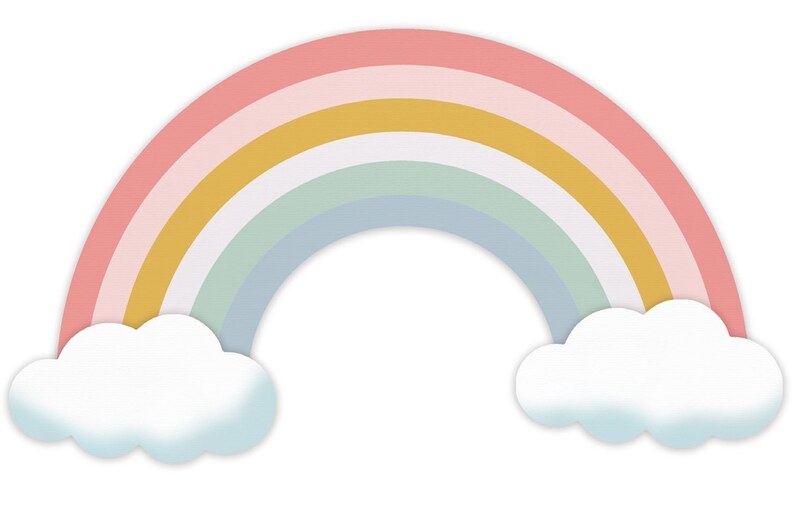 Vyřezávací šablony dpCraft - duha - sada 2 ks