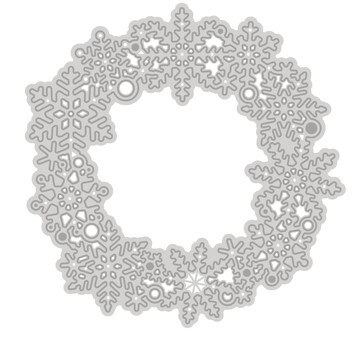 Vyřezávací šablony dpCraft - věneček z vloček