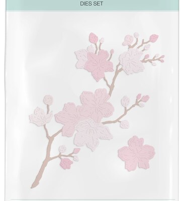 Vyřezávací šablony dpCraft - magnolie - sada 2 ks