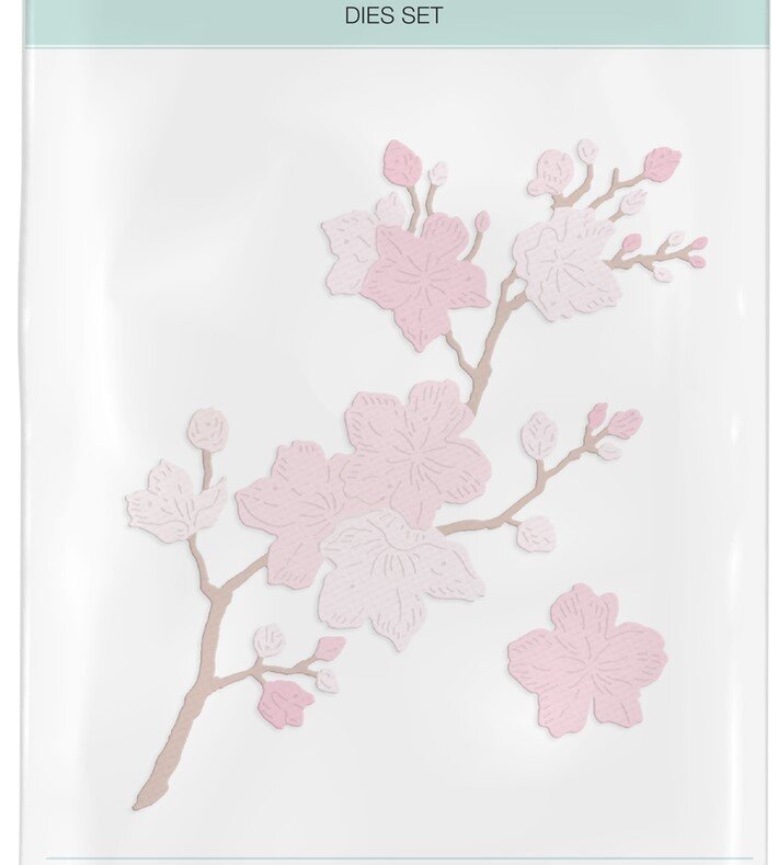 Vyřezávací šablony dpCraft - magnolie - sada 2 ks