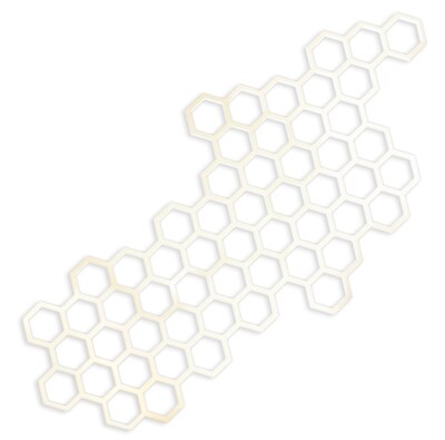 Vyřezávací šablony dpCraft - hexagonová síť - 1 ks