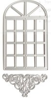 Vyřezávací šablony dpCraft - okno - sada 2 ks