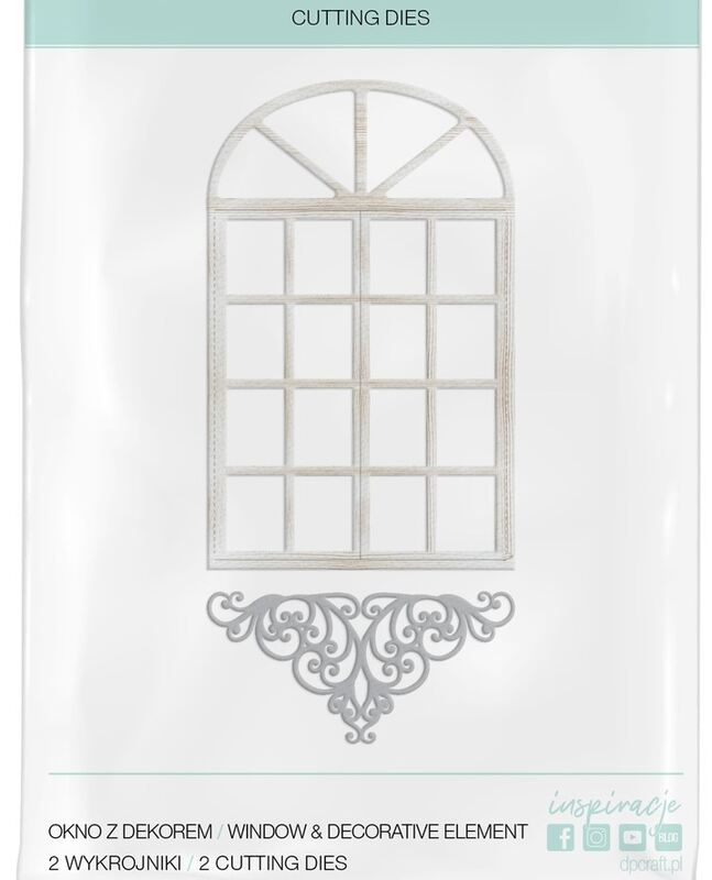 Vyřezávací šablony dpCraft - okno - sada 2 ks