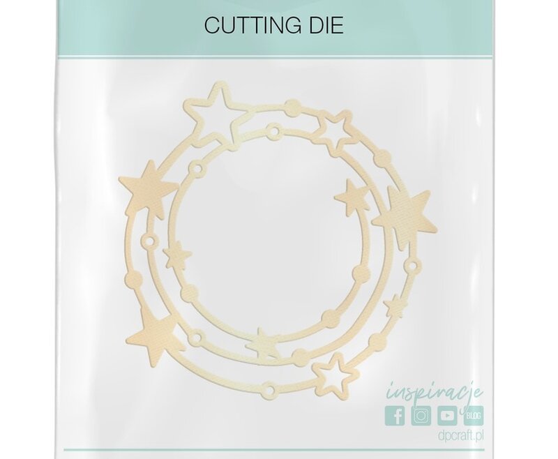Vyřezávací šablony dpCraft - věneček s hvězdičkami