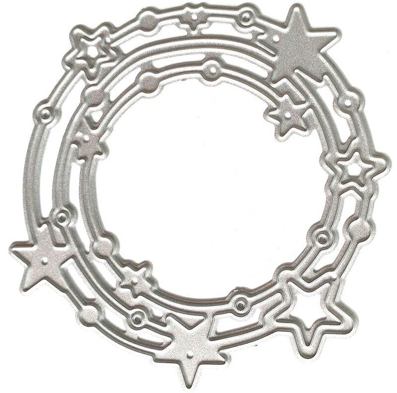 Vyřezávací šablony dpCraft - věneček s hvězdičkami