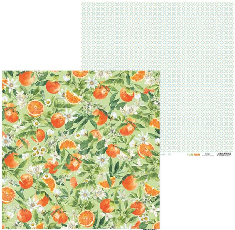 Sada scrapbookových oboustranně potištěných papírů P13 12x12" - Fresh Lemonade - sada 12 listů