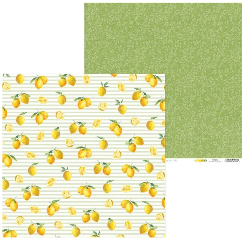 Sada scrapbookových oboustranně potištěných papírů P13 12x12" - Fresh Lemonade - sada 12 listů