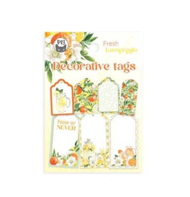 Dekorativní visačky P13 - Fresh Lemonade - sada 7 ks