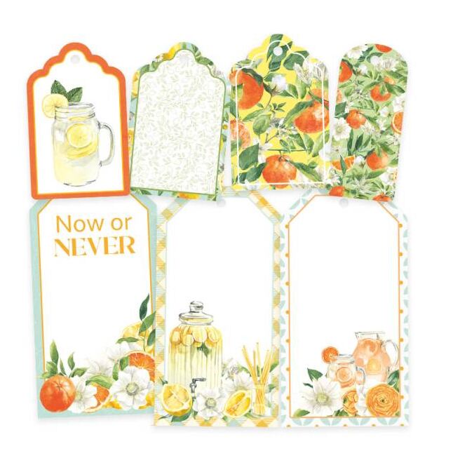 Dekorativní visačky P13 - Fresh Lemonade - sada 7 ks