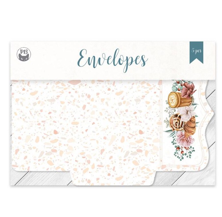 Mini obálky P13 - Coffee Break - sada 5 ks