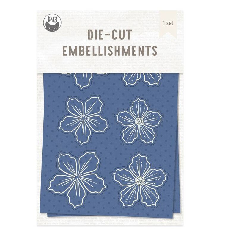 Papírové výseky P13 - Coffee Break kytky