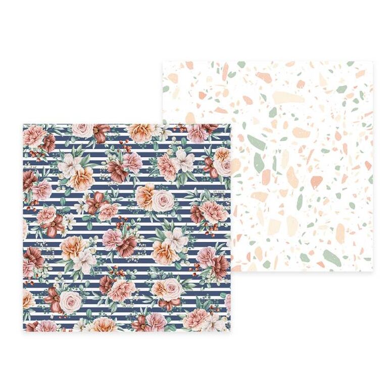 Sada scrapbookových oboustranně potištěných papírů P13 6x6" - Coffee Break - sada 24 listů