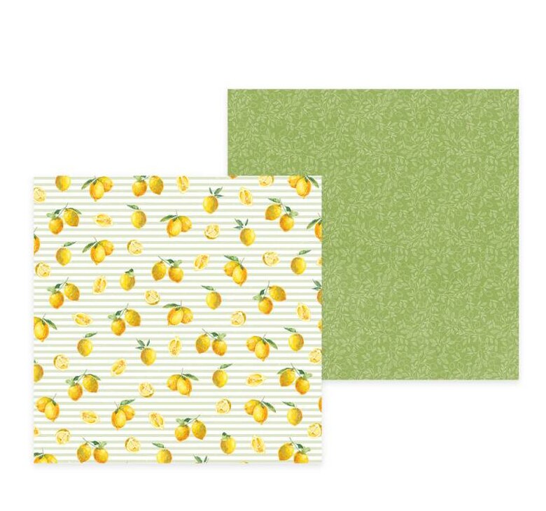 Sada scrapbookových oboustranně potištěných papírů P13 6x6" - Fresh Lemonade - sada 24 listů