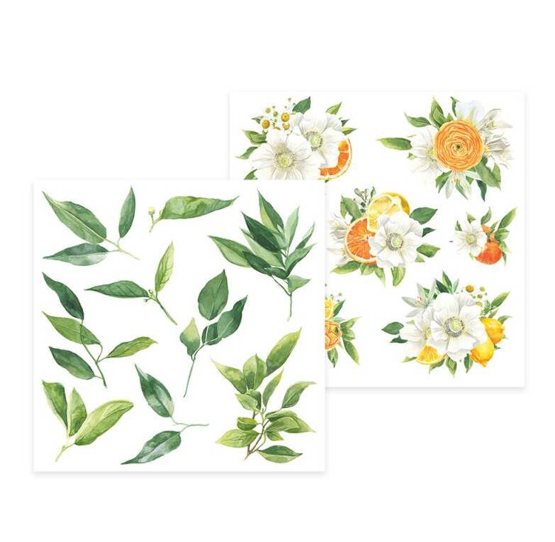 Sada scrapbookových oboustranně potištěných papírů P13 6x6" - Fresh Lemonade - sada 24 listů