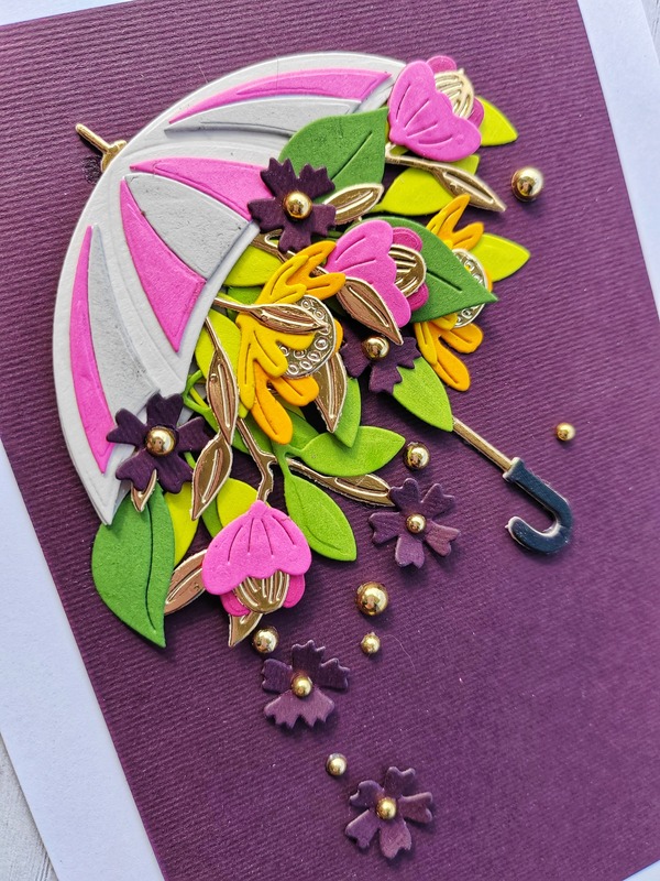 Přání ruční výroba - Deštník