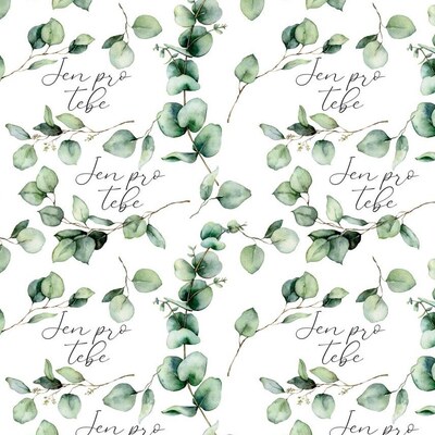 Vánoční balicí papír 42 x 60 cm - 100 g/m2 - Jen pro tebe - 1 arch