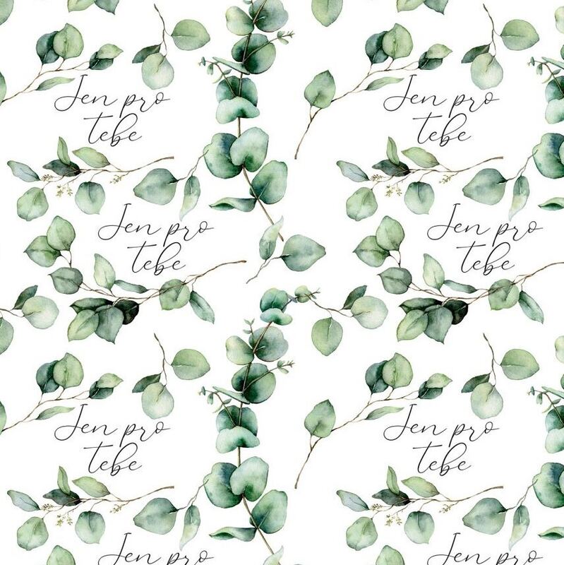 Vánoční balicí papír 42 x 60 cm - 100 g/m2 - Jen pro tebe - 1 arch