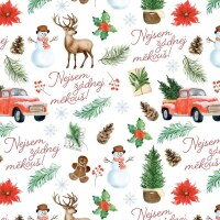 Vánoční balicí papír 70 x 100 cm - 125 g/m2 - Nejsem žádnej měkouš - 1 arch