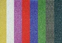 Třpytivé folie samolepicí 150g/m2 - mix barev - sada 10 ks