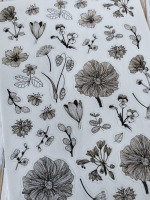 Designové průsvitné samolepky MANKAI máky - arch 39 ks