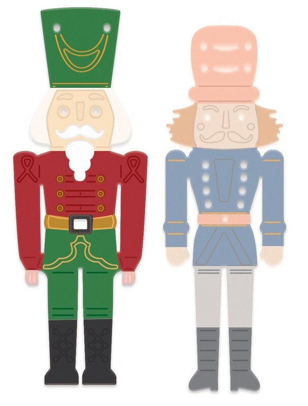 Vyřezávací šablony dpCraft - louskáček - sada 2 ks