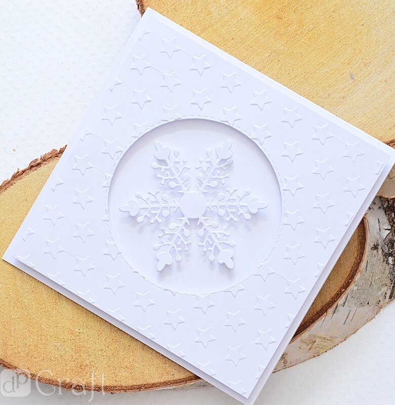 Vyřezávací šablony dpCraft - vločky - sada 5 ks