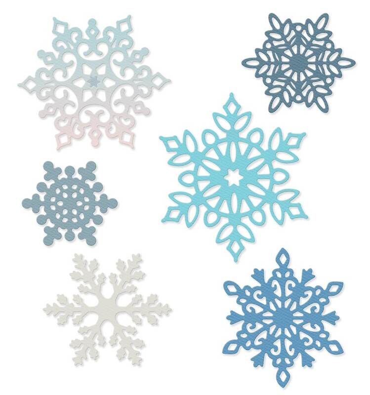 Vyřezávací šablony dpCraft - vločky 2