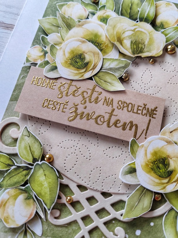 Přání ruční výroba - Svatební - Hodně štěstí na společné cestě