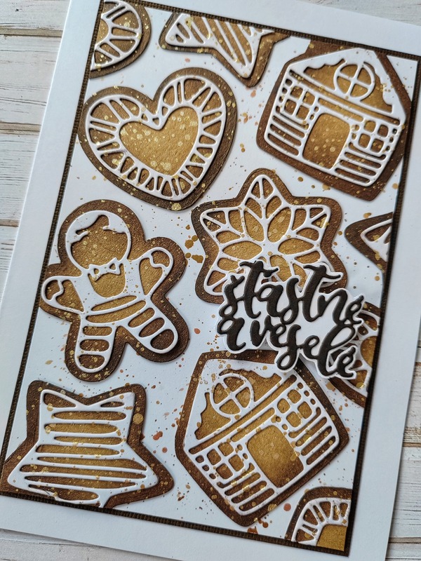 Přání ruční výroba - Perníčky - 1 ks