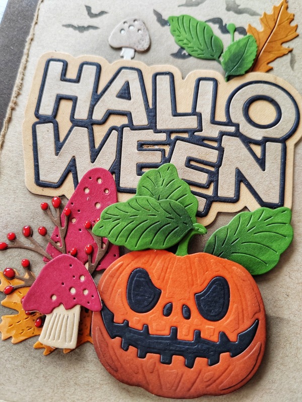 Přání ruční výroba - Halloween 7 - 1 ks