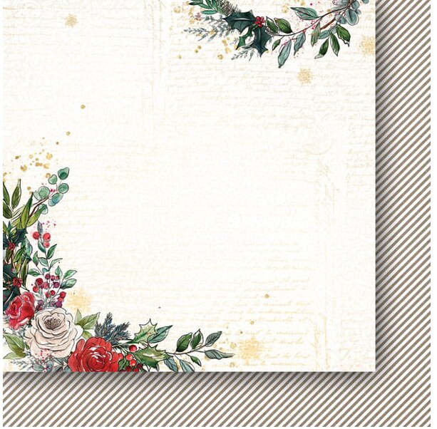 Sada oboustranně potištěných papírů PAPER HEAVEN 6x6" - A Christmas Garland - sada 24 listů