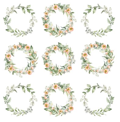 Potištěný papír s věnečky 12x12" PAPER HEAVEN - First Kiss - 1 ks