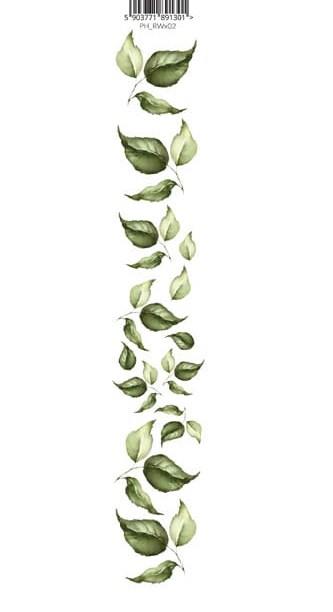 Oboustranně potištěný pás s lístky_2 PAPER HEAVEN  - Rose Wine