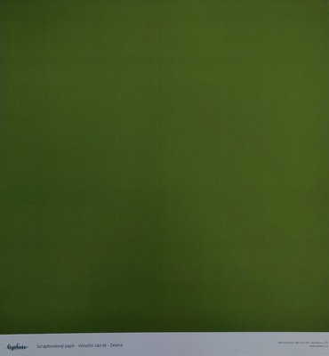 Potištěný scrapbookový papír LEPIKARO 12x12" - zelený - 1 ks