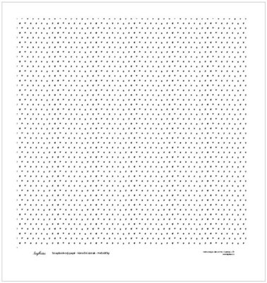 Potištěný scrapbookový vellum LEPIKARO 12x12" - s hvězdičkami - 1 ks