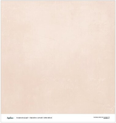 Scrapbookový papír s potiskem LEPIKARO 12x12" - béžový s náznakem textu - 1 ks