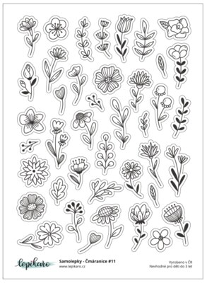 Samolepky LEPIKARO - Čmáranice 11 - 1 arch