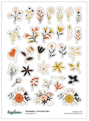 Samolepky LEPIKARO - První jarní den - 1 arch