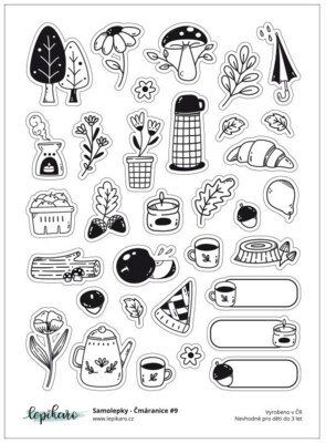 Samolepky LEPIKARO - Čmáranice 9 - 1 arch