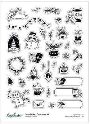 Samolepky LEPIKARO - Čmáranice 8 - 1 arch