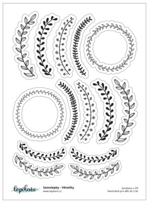 Samolepky LEPIKARO - Větvičky - 1 arch