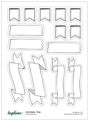 Samolepky LEPIKARO - Boho - 1 arch