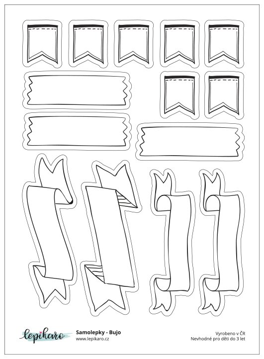 Samolepky LEPIKARO - Boho - 1 arch