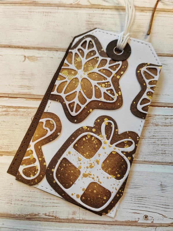 Visačky Vánoční cukroví - 9 x 5 cm - sada 3 ks