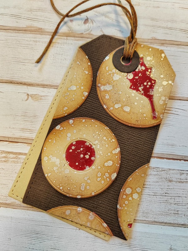 Visačky Vánoční cukroví - 9 x 5 cm - sada 3 ks