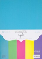 Sada barevných papírů tón v tónu A4 dpCraft 220g - jasné barvy - sada 20 listů