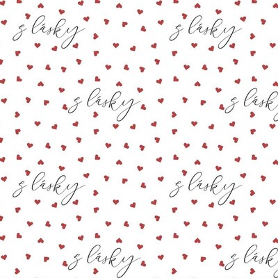 Balicí papír 42 x 60 cm - 100 g/m2 - Z lásky - 1 arch