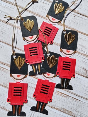 Visačky Louskáček - 7,5 x 7,5 cm - sada 5 ks