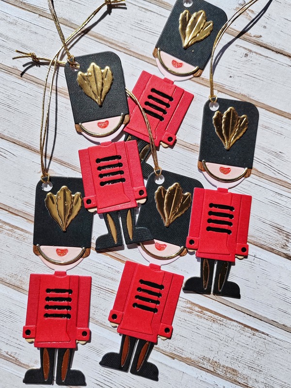 Visačky Louskáček - 7,5 x 7,5 cm - sada 5 ks